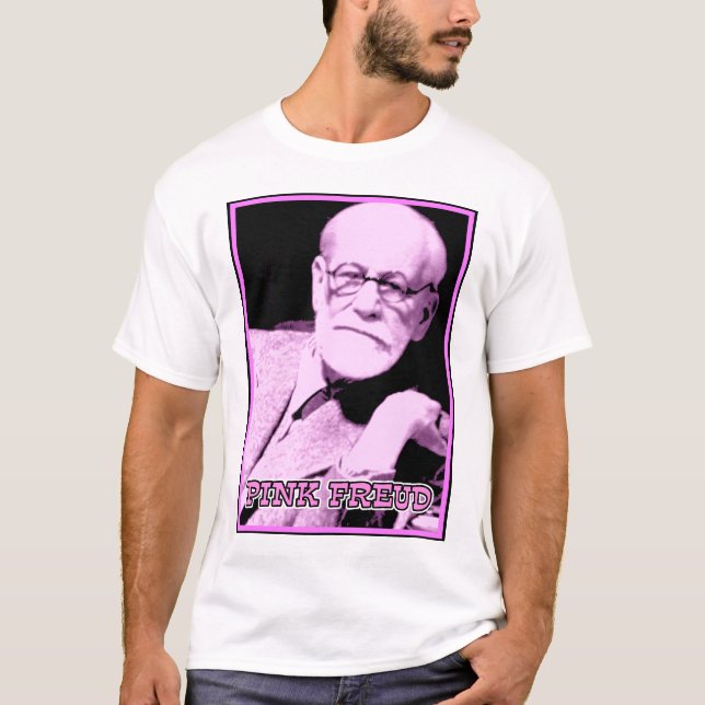 T-shirt Chemise drôle rose de Freud (Devant)