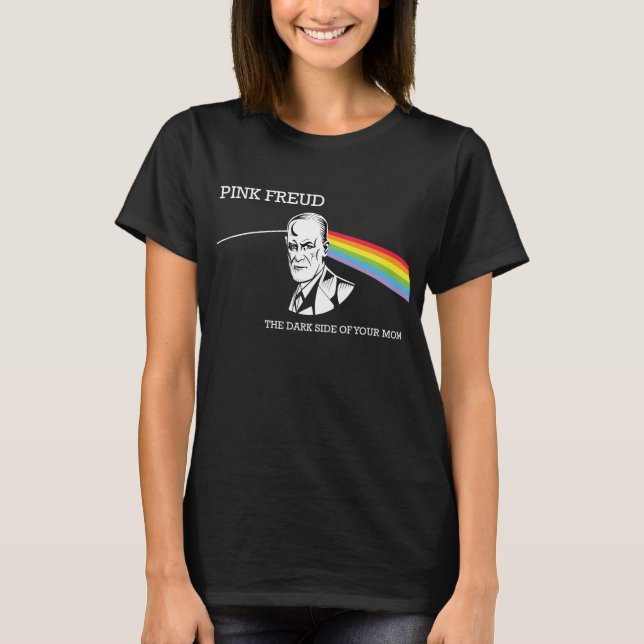 T-shirt Chemise drôle rose de Freud (Devant)