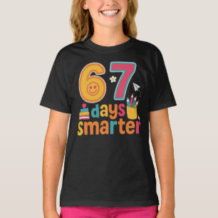T-shirt Chemise du 67e jour d'école 67 jours plus intellig