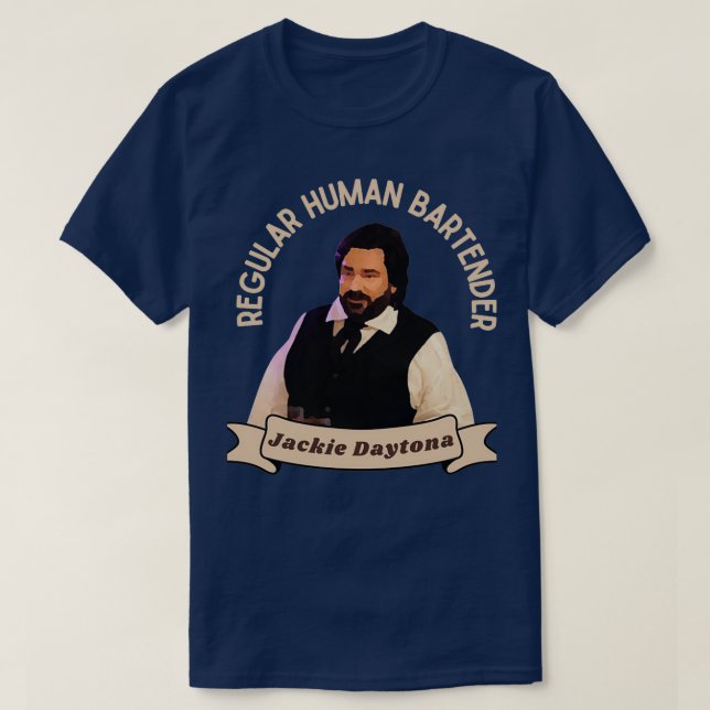 T-shirt Chemise du barman humain régulier (Design devant)