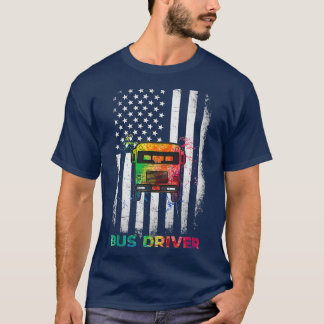 T-shirt Chemise du conducteur de bus du pavillon US