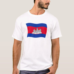 T-shirt Chemise du drapeau cambodgien
