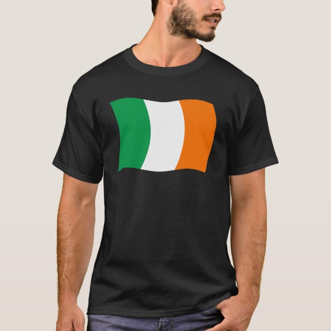 T-shirt Chemise du drapeau de l'Irlande (Devant)