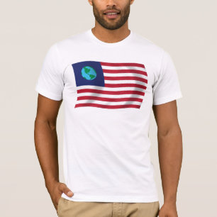 T-shirt Chemise du drapeau des États-Unis de la Terre