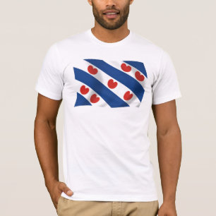 T-shirt Chemise du drapeau frison