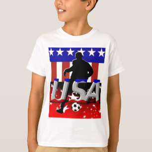 T-shirt Chemise du football des Etats-Unis d'enfants