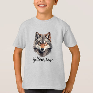 T-shirt Chemise du garçon Loup de Yellowstone