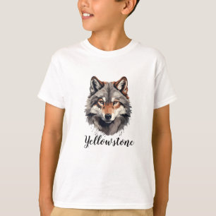 T-shirt Chemise du garçon Loup de Yellowstone