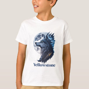 T-shirt Chemise du garçon Loup de Yellowstone