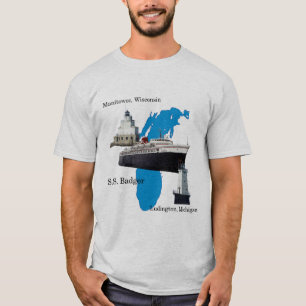 T-shirt Chemise du lac Michigan de blaireau