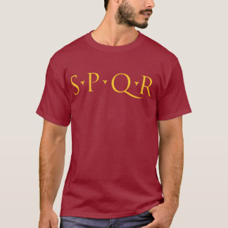 T-shirt Chemise du logo avant et arrière SPQR