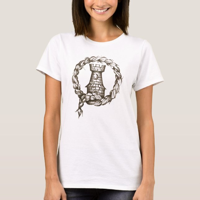 T-shirt Chemise du logo circulaire de Rapunzel (Devant)