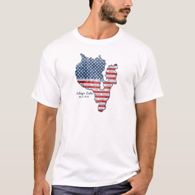 T-shirt Chemise du Maine de lac Sebago (Devant)