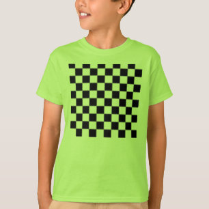 T-shirt Chemise du Motif Checker