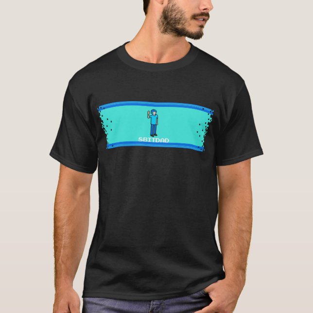 T-shirt chemise du patron 8BitDad (Devant)