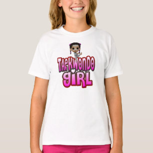 T-shirt Chemise du Taekwondo de filles