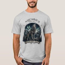 Chemise du zodiaque Loup Verseau