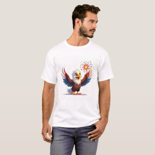 T-shirt Chemise Eagle Sparkler 4 juillet