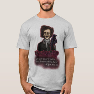 T-shirt Chemise Edgar Allan Poe, Chemise universitaire som