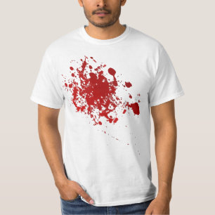 T-shirt Chemise effrayante d'éclaboussure de sang de