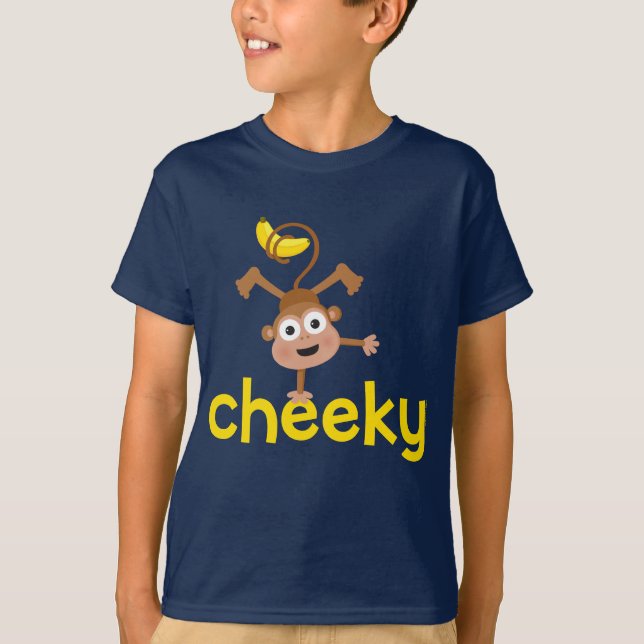 T-shirt Chemise effrontée de singe (Devant)