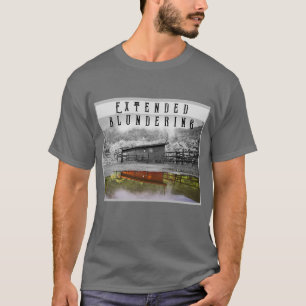 T-shirt Chemise en noir et blanc étendu Reflet couleur