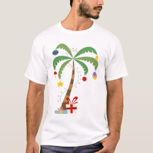 T-shirt Chemise en palmier de Noël