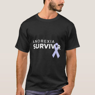T-shirt Chemise en ruban Anorexia Survivante Periwinkle