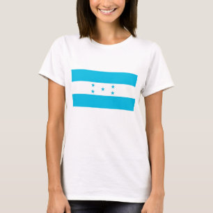 T-shirt Chemise en T pour femmes avec le drapeau du Hondur