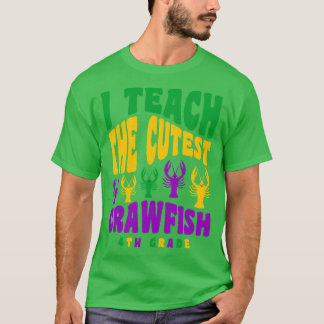 T-shirt Chemise enseignante de 4e année Enseigner l'écrevi