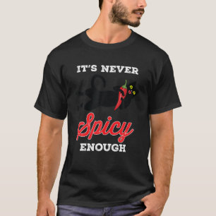 T-shirt Chemise épicée mexicaine Chili chaud Rouge Poivre 