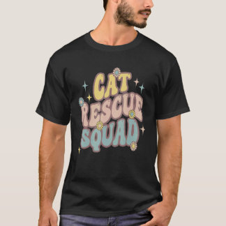 T-shirt Chemise Équipe de Sauvetage de Chats Chemise de Sa
