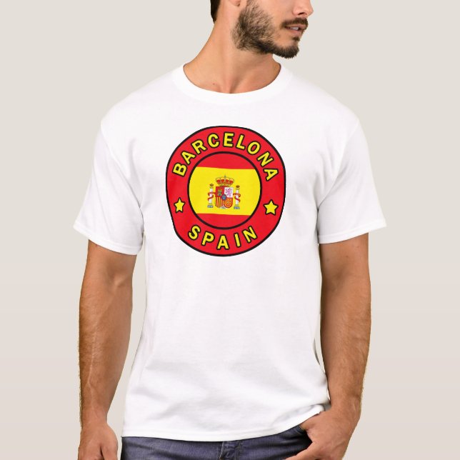 T-shirt Chemise Espagne Barcelone (Devant)