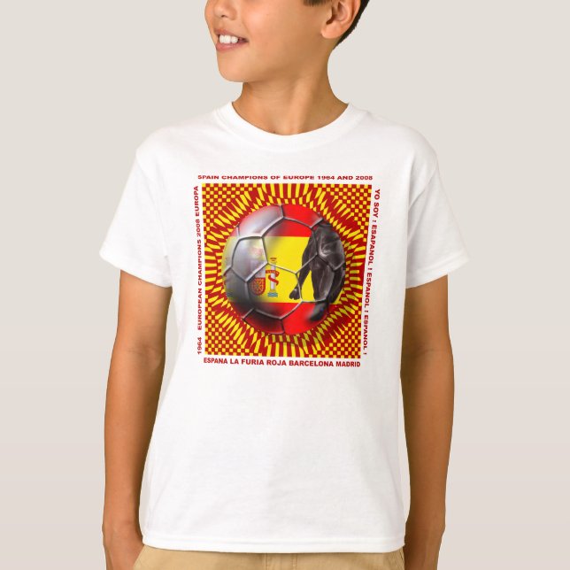 T-shirt Chemise espagnole de gagnants de football du (Devant)