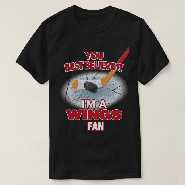 T-shirt Chemise    Essentielle de hockey sur glace Red Det (Design devant)