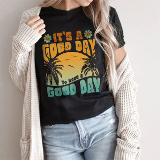 T-shirt Chemise esthétique tendance, Bonne journée
