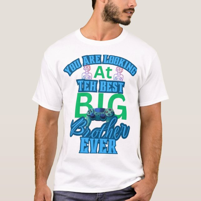 T-shirt Chemise Ever Meilleur Petit Frère (Devant)