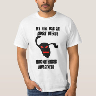 T-shirt Chemise fâchée de l'utérus des hommes