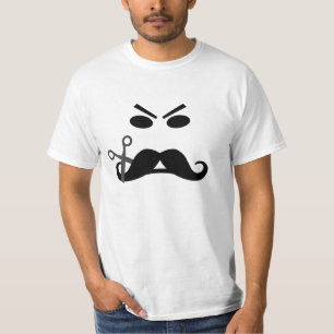 T-shirt Chemise fâchée de moustache - choisissez le styl