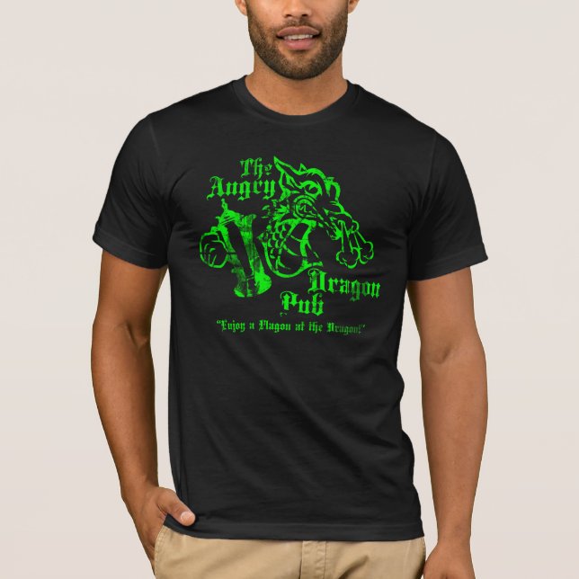T-shirt Chemise fâchée de Pub de dragon (Devant)
