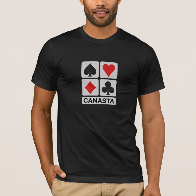 T-shirt Chemise faite sur commande de CanastaPlayer - (Devant)