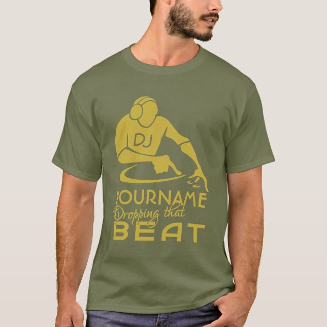 T-shirt Chemise faite sur commande du DJ - choisissez le (Devant)