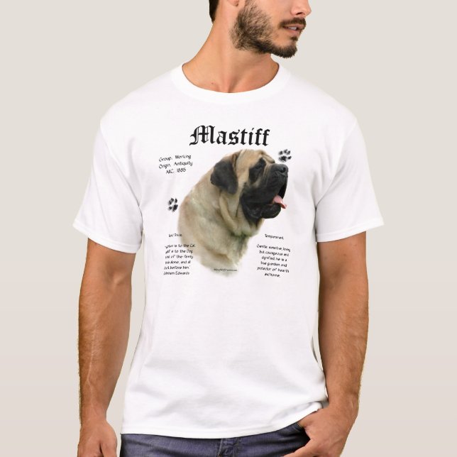 T-shirt Chemise Fawn Mastiff History (Devant)