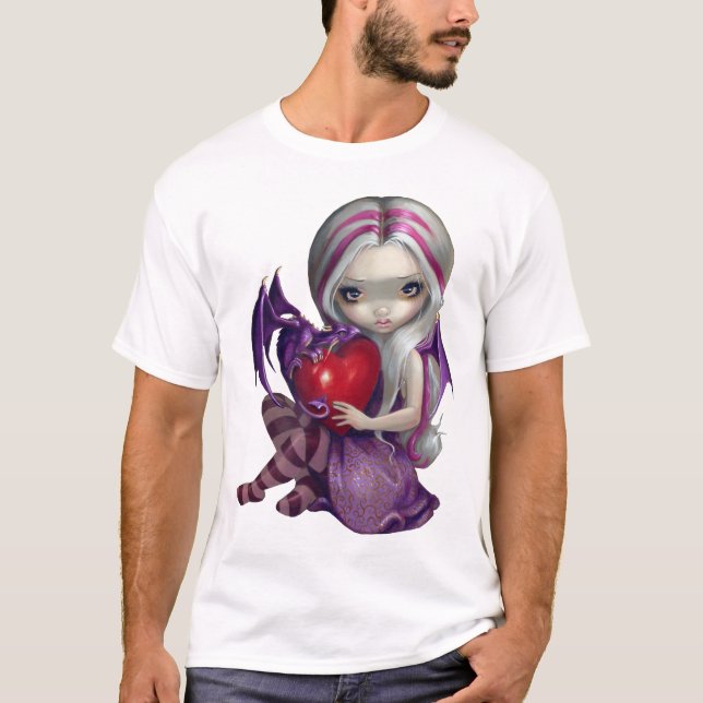 T-shirt Chemise féerique gothique de dragon de Valentine (Devant)