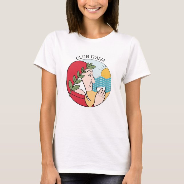 T-shirt Chemise féminine Club Italia (Devant)