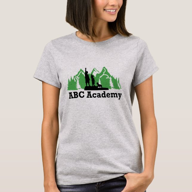 T-shirt Chemise féminine de l'Académie ABC (Devant)