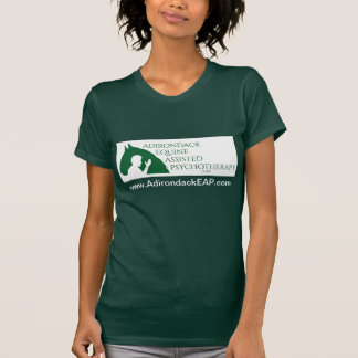 T-shirt Chemise féminine verte Premium avec le logo Adk EA
