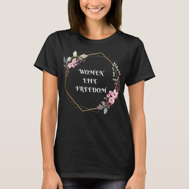 T-shirt Chemise Femme Liberté de vie, Chemise de Pouvoir F (Devant)