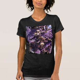 T-shirt chemise femme manche mi-courte design fille