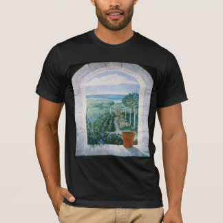 T-shirt Chemise Fenêtre sur le jardin